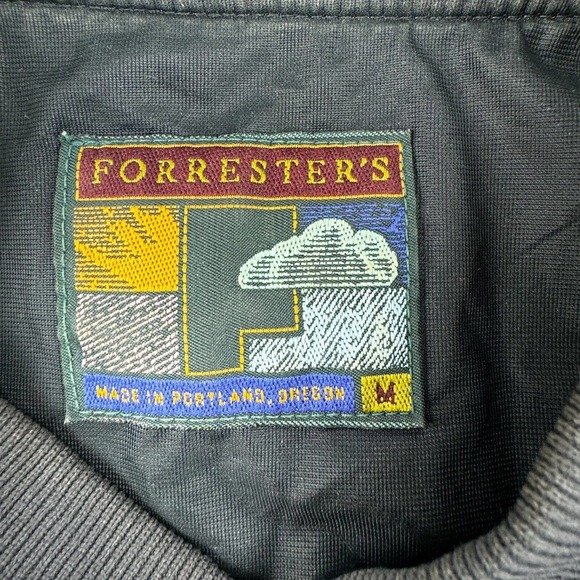 Forrester's Men's Golf Wind Pullover Size M Reversible Tropical Vintage V-Neck - Picture 7 of 12